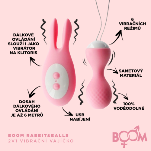 RECENZE: vibrační vajíčko BOOM Rabbit&Balls 2v1