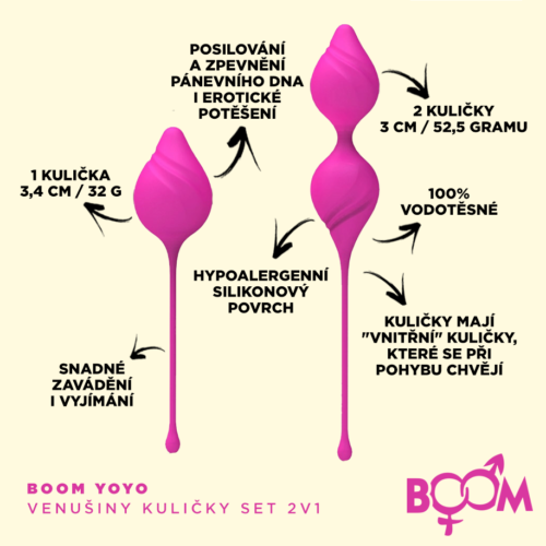 RECENZE: Yoyo Venušiny kuličky set 2v1 od Boom